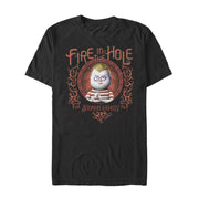 Men's Addams Family Pugsley Fire in the Hole  Adult T-Shirt