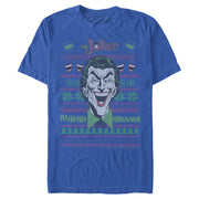 Men's Batman Ugly Christmas Joker Laugh  Adult T-Shirt