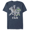 Men's Toy Story Buzz Lightyear and Woody Fam  Adult T-Shirt