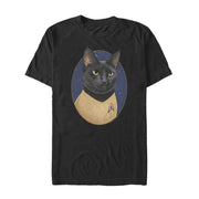 Men's Star Trek Sulu Cat Portrait  Adult T-Shirt