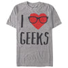 Men's Lost Gods I Love Geeks  Adult T-Shirt