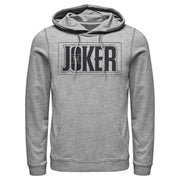 Men's Batman Joker Text Logo  Adult Pull Over Hoodie