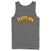 Men's Justice League Plastic Man Logo  Adult Tank Top