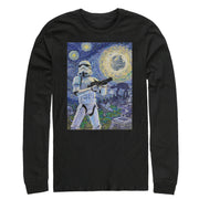 Men's Star Wars Stormtrooper Starry Night  Adult Long Sleeve Shirt