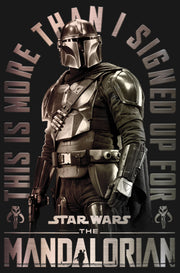 Men's Star Wars: The Mandalorian Shining Mando  Adult T-Shirt