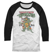 Men's Teenage Mutant Ninja Turtles 1984 Heroes  Adult Baseball Tee