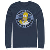 Men's The Simpsons Brain My Damage  Adult Long Sleeve Shirt