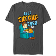 Men's Garfield Best Cat Dad Ever  Adult T-Shirt