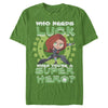 Men's Marvel St. Patrick's Day Black Widow Who Needs Luck  Adult T-Shirt