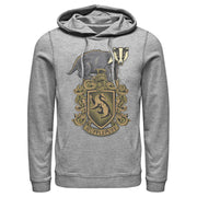 Men's Harry Potter Hufflepuff Crest  Adult Pull Over Hoodie