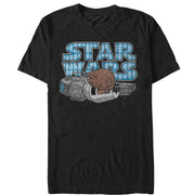 Men's Star Wars Cute Chewie Hair Party Cartoon  Adult T-Shirt