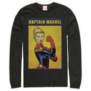 Men's Marvel Captain Marvel the Riveter  Adult Long Sleeve Shirt