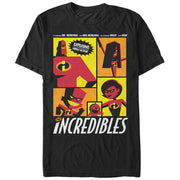 Men's The Incredibles Starring Explosive Family Action  Adult T-Shirt