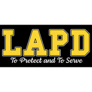 Men's LAPD To Protect and To Serve  Adult T-Shirt