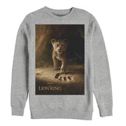 Men's Lion King Simba Paw Movie Poster  Adult Sweatshirt