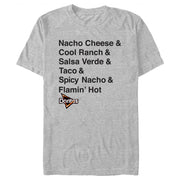 Men's Doritos Flavors Stack  Adult T-Shirt