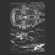 Men's Star Wars Millennium Falcon X-Wing  Adult T-Shirt