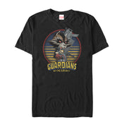 Men's Marvel Guardians of the Galaxy Rocket Metal  Adult T-Shirt