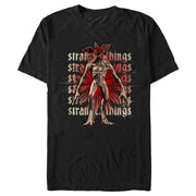 Men's Stranger Things Demogorgon Monster Logo Stacked  Adult T-Shirt