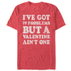 Men's Lost Gods 99 Problems But a Valentine Ain't One  Adult T-Shirt