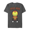 Men's Marvel Cartoon Kawaii Iron Man Flight  Adult T-Shirt