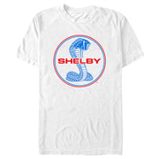 Men's Shelby Cobra Red and Blue Stamp  Adult T-Shirt