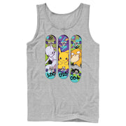 Men's Pokemon Mewtwo, Pikachu, and Psyduck Skateboard Decks  Adult Tank Top