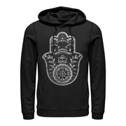 Women's CHIN UP Henna Hamsa Hand  Adult Pull Over Hoodie