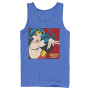 Men's Justice League Retro Pop Art Portrait  Adult Tank Top