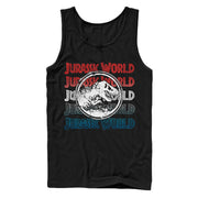 Men's Jurassic World: Fallen Kingdom 4th of July Logo  Adult Tank Top