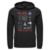 Men's NASA Space Shuttle Schematic Details  Adult Pull Over Hoodie