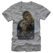 Men's Star Wars The Force Awakens Vintage Chewbacca  Adult T-Shirt