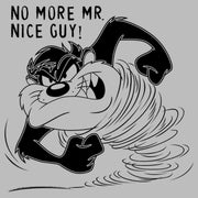 Men's Looney Tunes Taz No Mr. Nice Guy  Adult T-Shirt