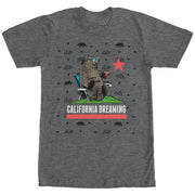 Men's Lost Gods California Flag Bear Dreaming  Adult T-Shirt