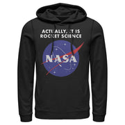 Men's NASA Rocket Science Logo  Adult Pull Over Hoodie