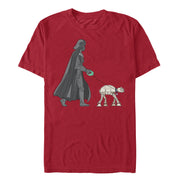 Men's Star Wars Darth Vader AT-AT Walking the Dog  Adult T-Shirt