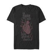 Men's Addams Family Severed Heart At Home  Adult T-Shirt