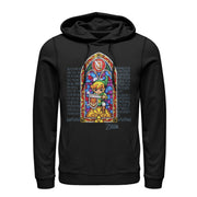 Men's Nintendo Legend of Zelda Stained Glass  Adult Pull Over Hoodie