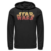 Men's Star Wars Sunset Colors Logo  Adult Pull Over Hoodie