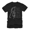 Men's Star Wars Darth Vader Dark Side Two Face  Adult T-Shirt