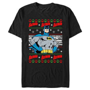 Men's Batman Christmas Sweater  Adult T-Shirt