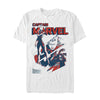 Men's Marvel Captain Marvel Streaks  Adult T-Shirt