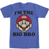 Men's Nintendo Mario Big Brother  Adult T-Shirt