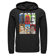 Men's Star Wars: The Rise of Skywalker Character Grid  Adult Pull Over Hoodie