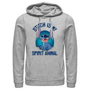 Men's Lilo & Stitch My Spirit Animal  Adult Pull Over Hoodie