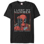 Men's Marvel Deadpool Wants Your Number  Adult T-Shirt