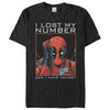 Men's Marvel Deadpool Wants Your Number  Adult T-Shirt