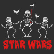 Men's Star Wars Halloween Vader Skeletons  Adult T-Shirt