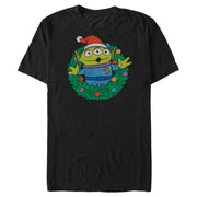 Men's Toy Story Alien Greetings Wreath  Adult T-Shirt