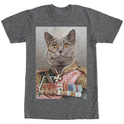 Men's Lost Gods Monocle and Medals Cat  Adult T-Shirt